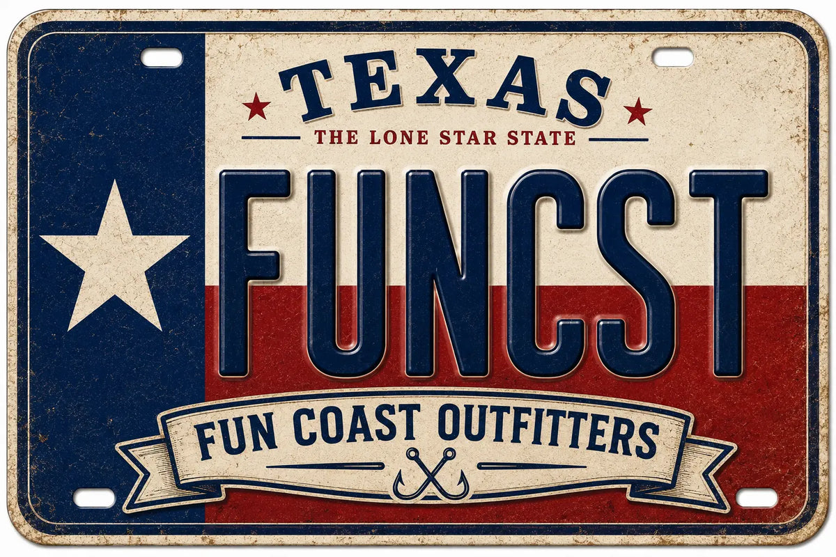 FCO TX PLATE TEE fun coast outfitters