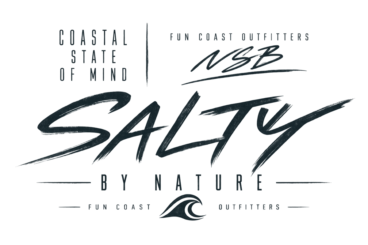 FCO SALTY BY NATURE TEE fun coast outfitters