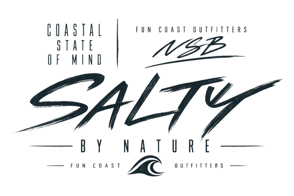 FCO SALTY BY NATURE TEE fun coast outfitters