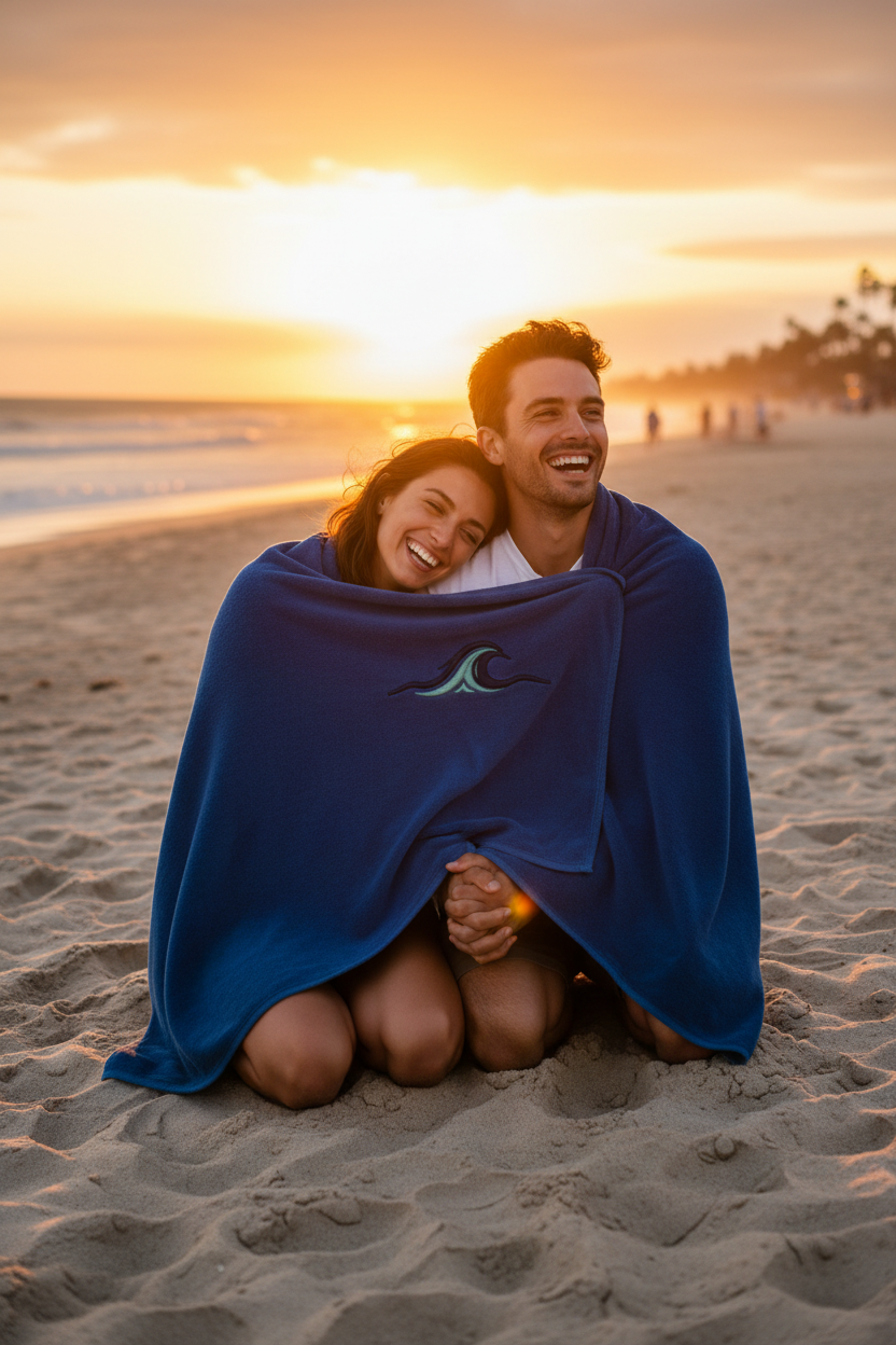 Couple Sunset Towel