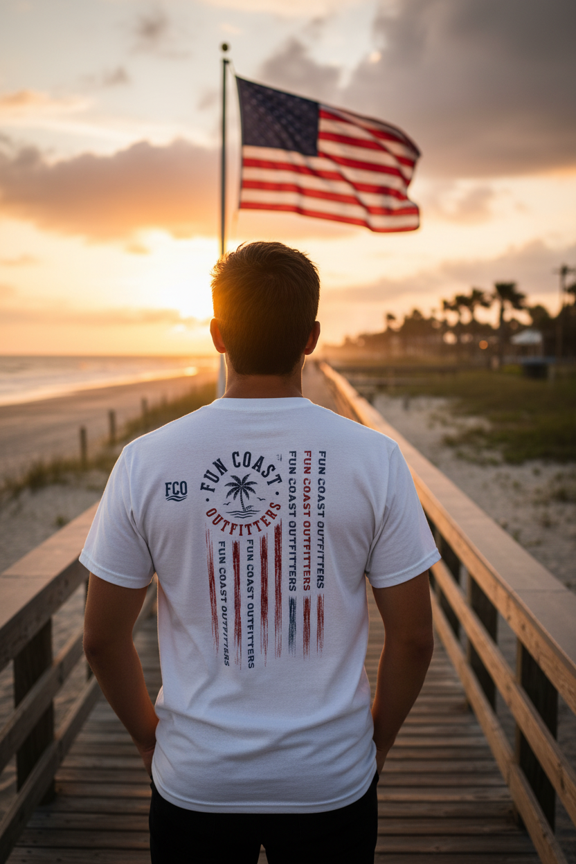 FCO Faded Flag Tee Lifestyle