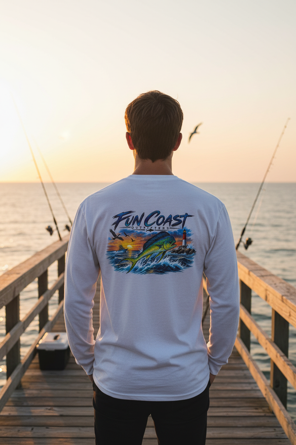 FCO Long Sleeve Mahi Tee Lifestyle Shot