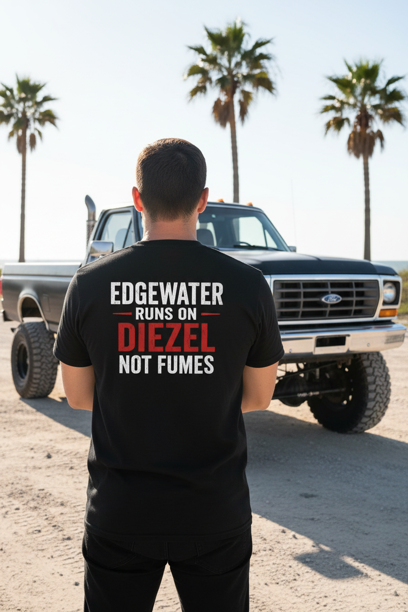 FCO Mayor Diezel Tee - Back Print Lifestyle