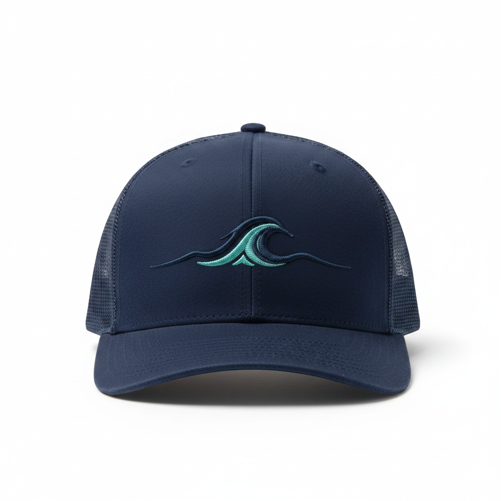 FCO Navy Trucker Cap Wave