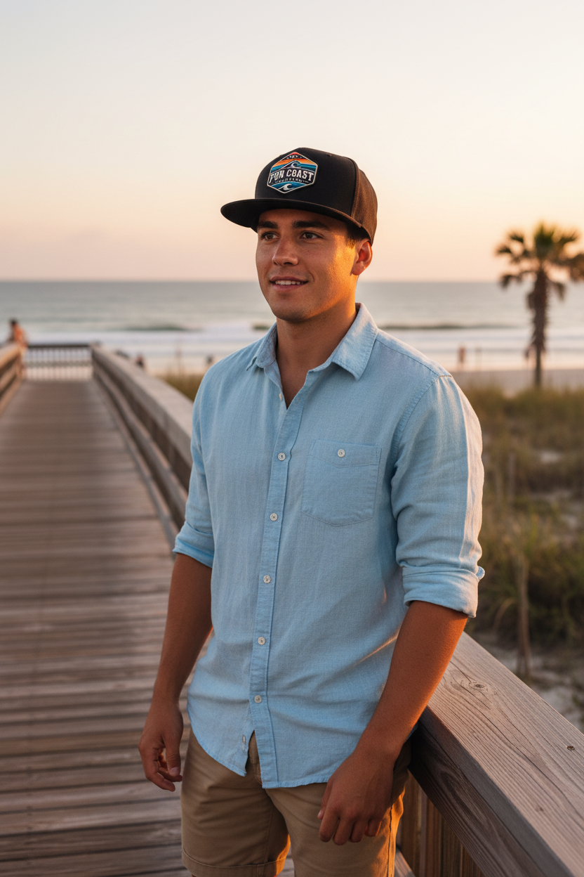 FCO NSB Flex Snap Back Lifestyle Shot