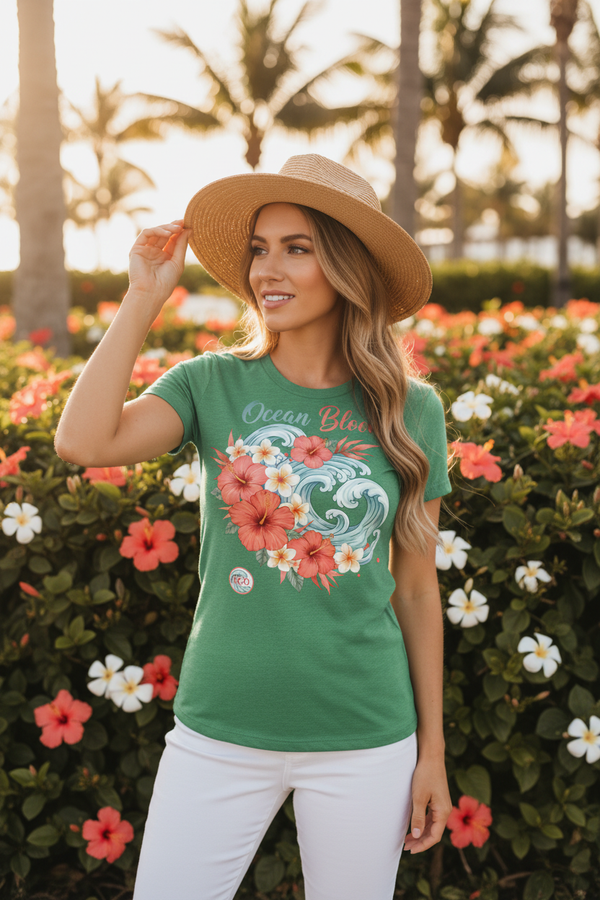 FCO Ocean Bloom Tee Lifestyle