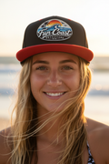 FCO Red Brim NSB Flex Fit Close Up