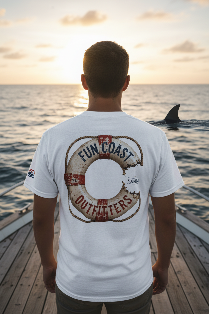 FCO Shark Bite Tee Lifestyle
