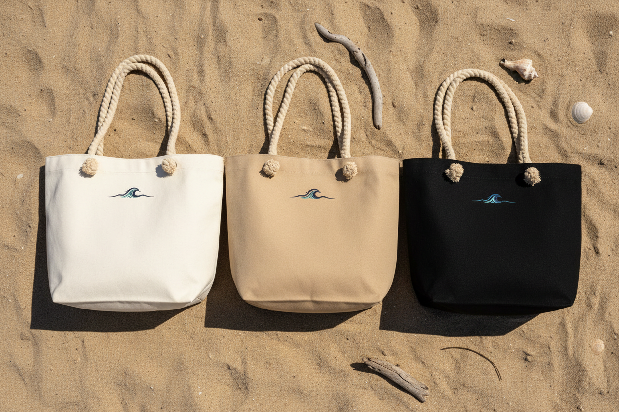 FCO Wave Icon Beach Bags