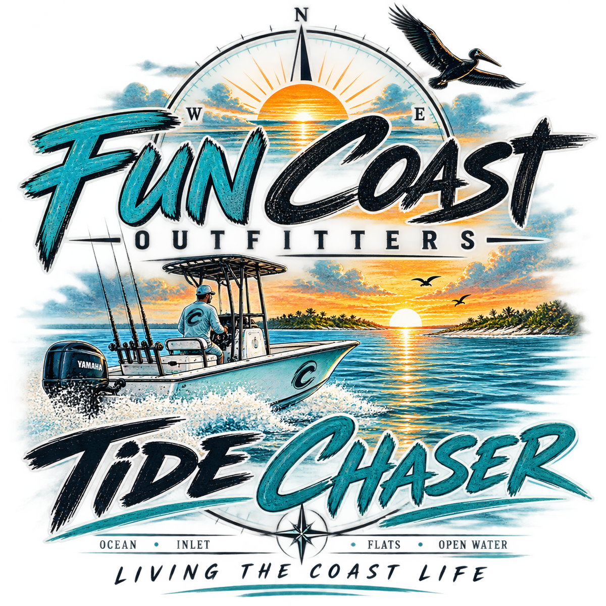 TIDE CHASER TEE fun coast outfitters