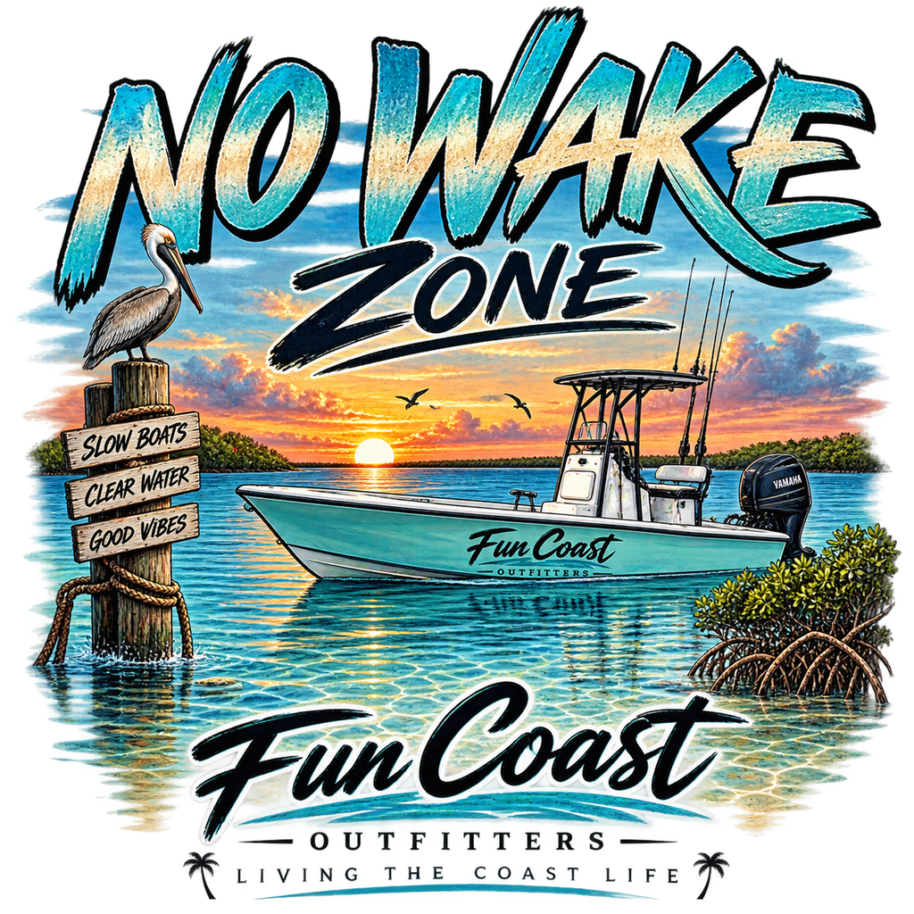 FCO NO WAKE TEE fun coast outfitters