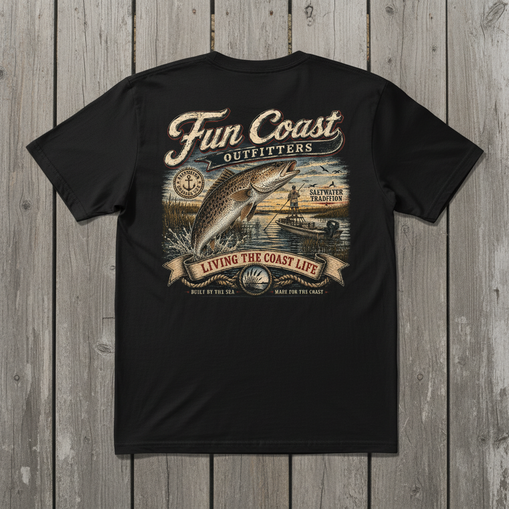 Redfish Flats Tee - Back