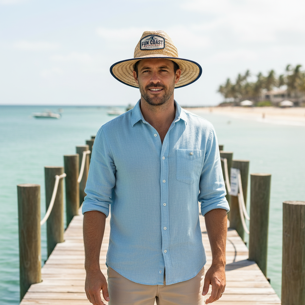 Lifeguard Straw Hat Lifestyle