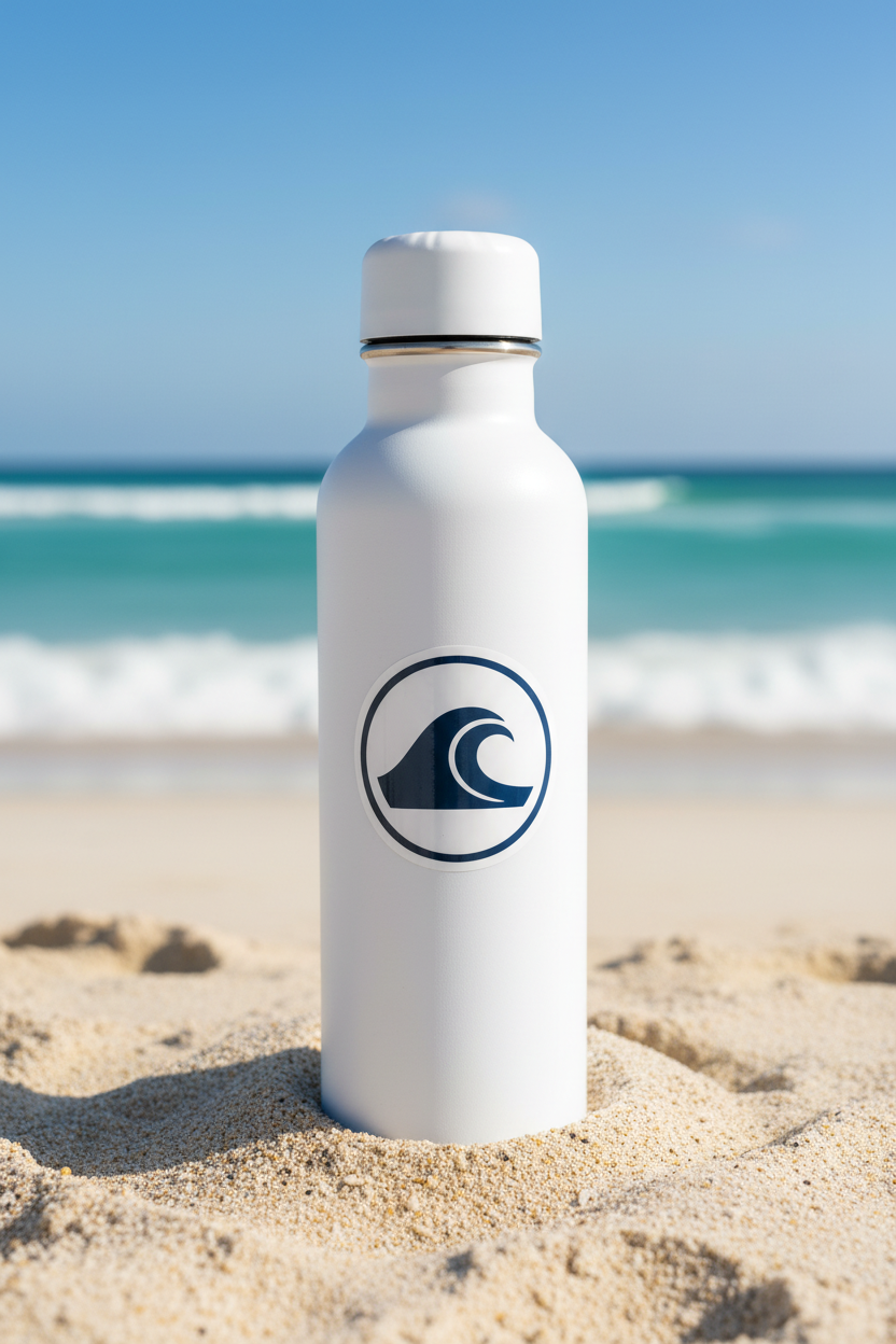 Round navy — Hydro Flask water bottle