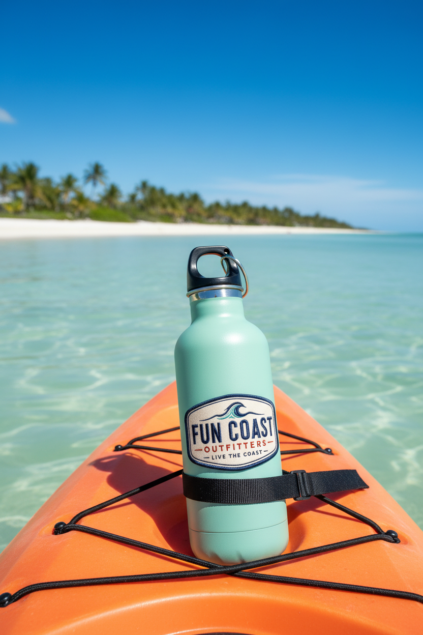 Seafoam green on kayak