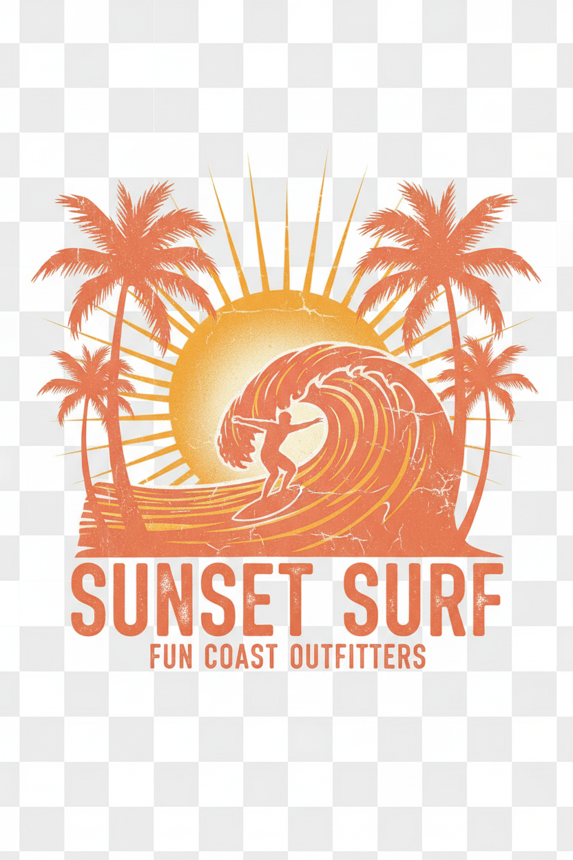 Sunset Surf Back